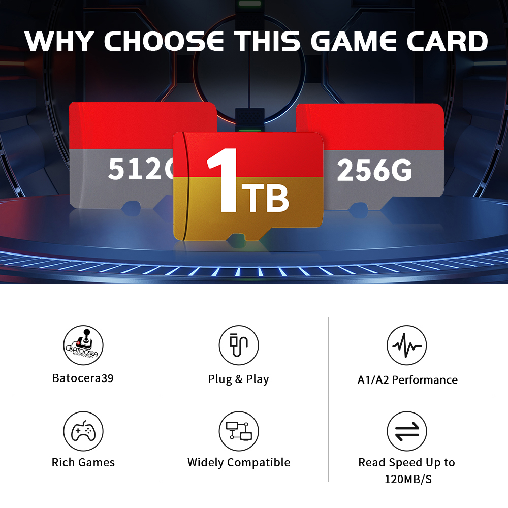 1TB Latest Batocera 39 OS TF G - огляд і ціна Console Gaming Steam