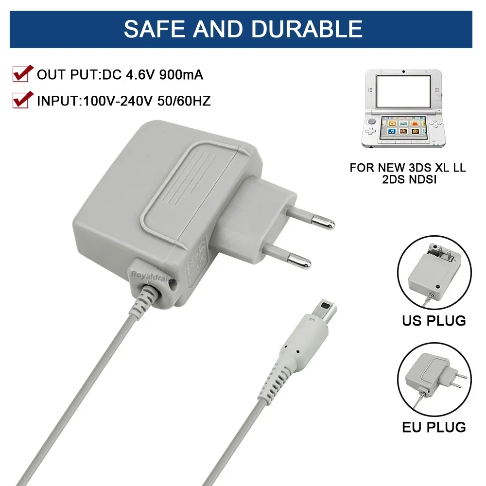 For NEW 3DS XL LL AC Power Sup - огляд і ціна Gaming Console All